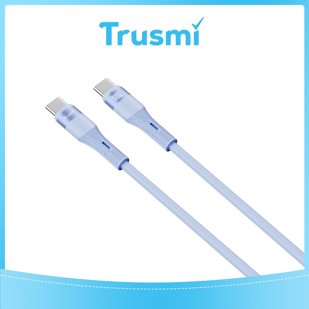 TRUSMI 100W Type C to Type C Blue Cable (1M)