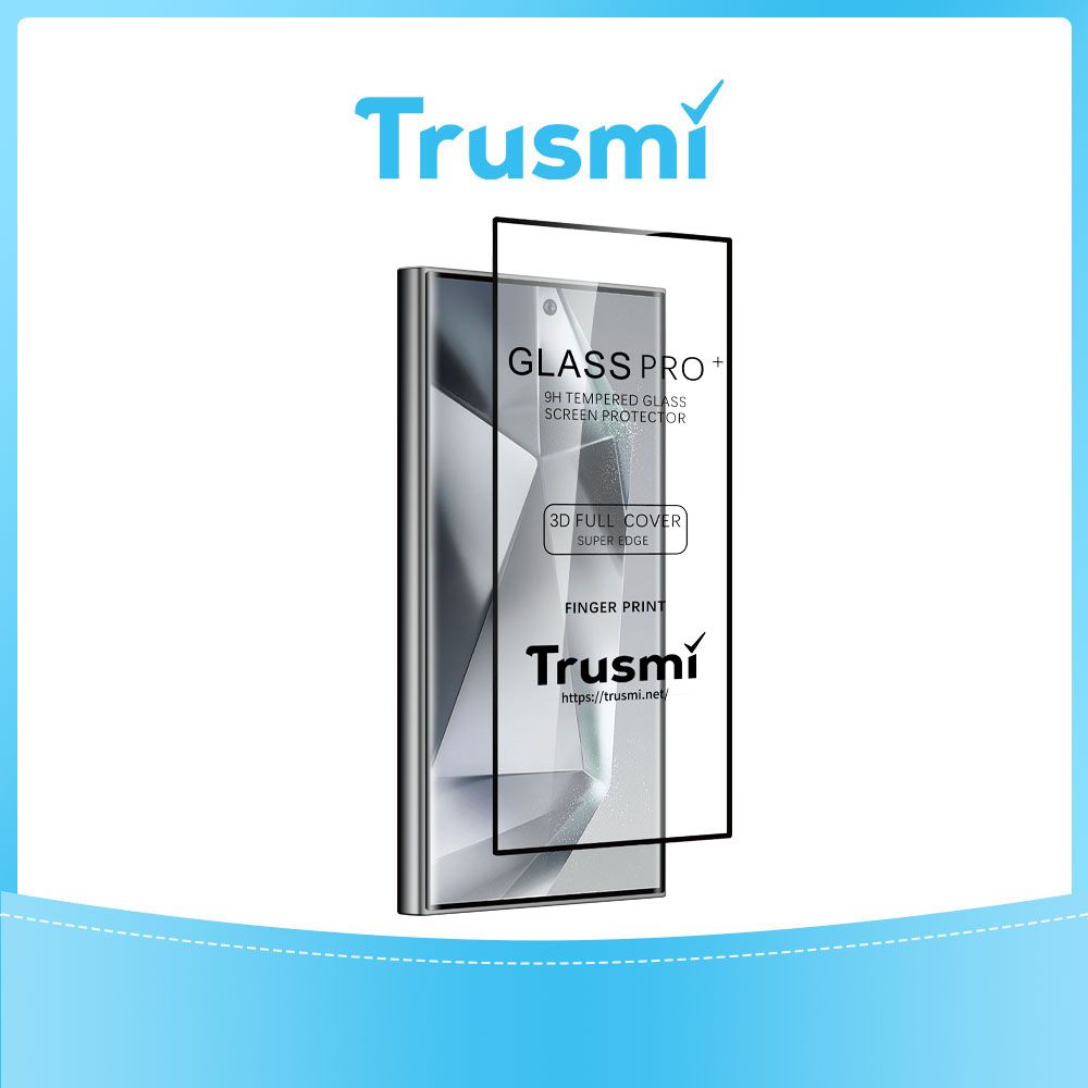 TRUSMI Samsung S24 Plus / S25 Plus Tempered Glass Retail Packing (Functioning Fingerprint)