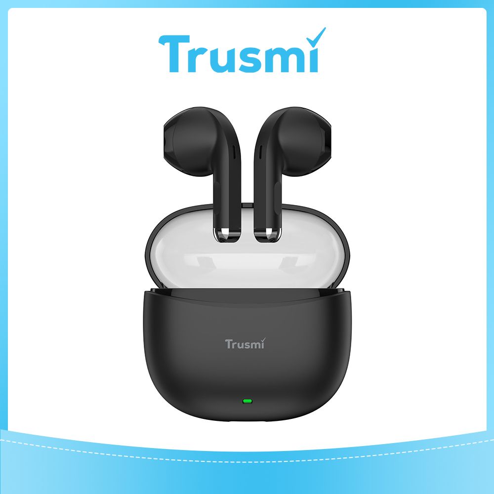 TRUSMI Semi-In-Ear Wireless Headphones Black