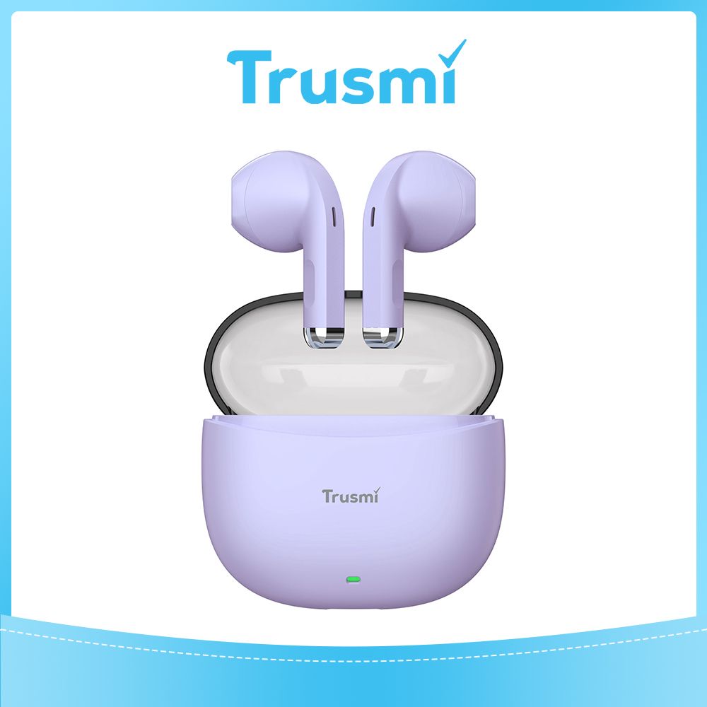 TRUSMI Semi-In-Ear Wireless Headphones Purple