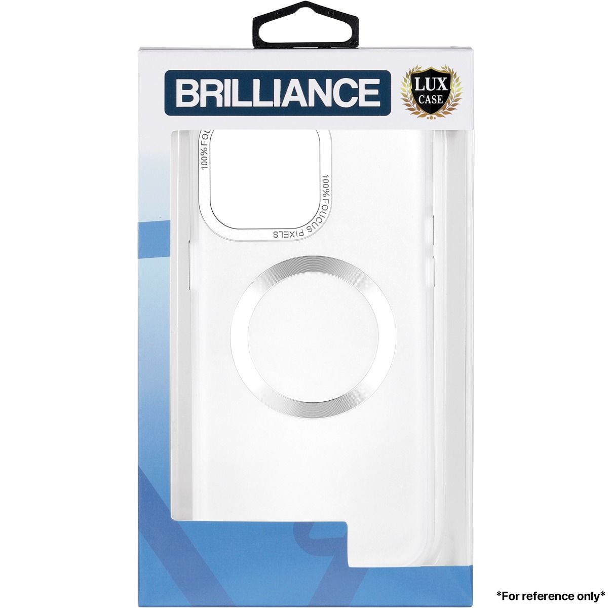 Brilliance LUX for Iphone 15 Pro Max Hardware CD pattern transparent color case White