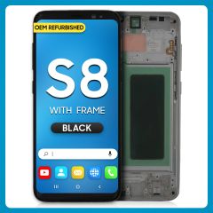 Samsung S8 LCD With Touch + Frame Black (Refurbished)