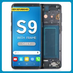 Samsung S9 LCD With Touch + Frame Grey (Refurbished)