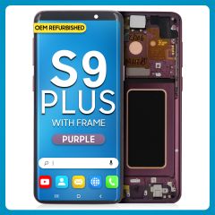 Samsung S9 Plus LCD With Touch + Frame Purple (Refurbished)