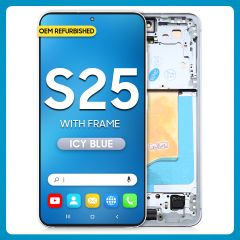 Samsung S25 LCD with Touch + Frame Icy Blue Refurbished