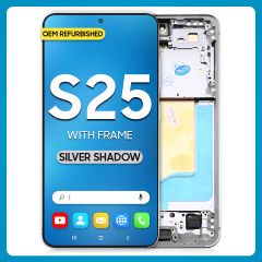 Samsung S25 LCD with Touch + Frame Silver Shadow Refurbished