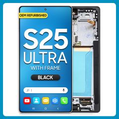 Samsung S25 Ultra LCD with Touch + Frame Black Refurbished