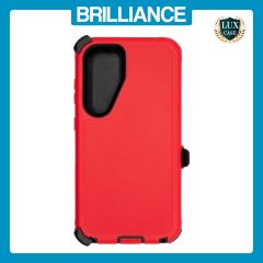 Brilliance HEAVY DUTY Samsung S25 (Pro Series) Case Red Black