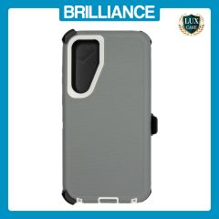 Brilliance HEAVY DUTY Samsung S25 Plus (Pro Series) Case Grey White