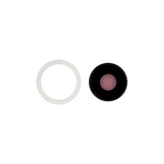 iPhone 16e / 17e Back Camera Lens With Bracket & Bezel White