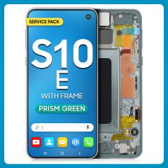 Samsung S10E LCD with Touch + Frame Prism Green SERVICE PACK