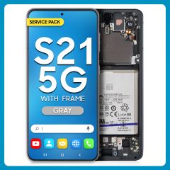 Samsung S21 5G LCD With Touch + Frame Phantom Gray SERVICE PACK