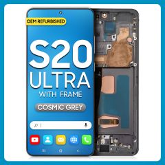 Samsung S20 Ultra 5G LCD with Touch + Frame Cosmic Grey (Refurbished)
