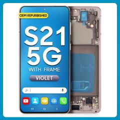 Samsung S21 5G LCD with Touch + Frame Phantom Violet (Refurbished)
