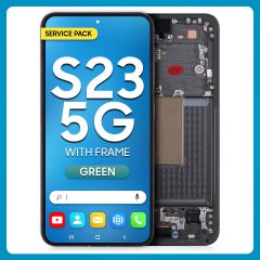 Samsung S23 5G LCD with Touch + Frame Green SERVICE PACK
