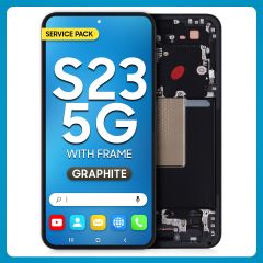 Samsung S23 5G LCD with Touch + Frame Graphite SERVICE PACK