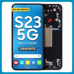 Samsung S23 5G LCD with Touch + Frame Graphite (Refurbished)