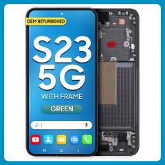 Samsung S23 5G LCD with Touch + Frame Green (Refurbished)