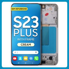 Samsung S23 Plus 5G LCD with Touch + Frame Cream (Refurbished)