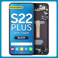 Samsung S22 Plus 5G LCD with Touch + Frame Phantom Black (Refurbished)