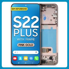 Samsung S22 Plus 5G LCD with Touch + Frame Pink (Refurbished)