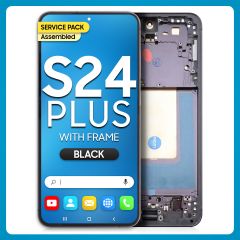 Samsung S24 Plus LCD with Touch + Frame Black Service Pack (Assembled)