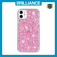 Brilliance LUX iPhone 11 Big Hole TPU Star Glitter Crystal Clear Case Pink