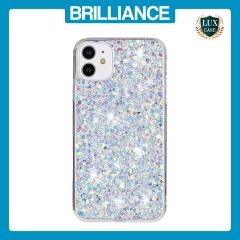Brilliance LUX iPhone 11 Big Hole TPU Star Glitter Crystal Clear Case White