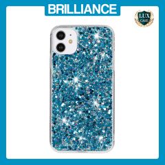 Brilliance LUX iPhone 11 Big Hole TPU Star Glitter Crystal Clear Case Blue