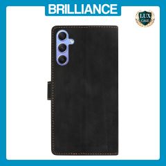 Brilliance LUX Samsung A54 5G Flip Premium PU Leather Wallet Business Style with Card Pockets Case Black