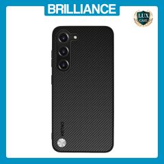 Brilliance LUX Samsung A25 5G PC Carbon Fiber Leather with folding Case Black