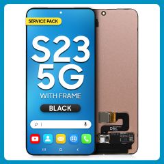 Samsung S23 5G LCD with Touch Black SERVICE PACK