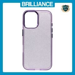 Brilliance LUX iPhone 16 Bling Shiny TPU+PC Clear Case Transparent Glitter Purple