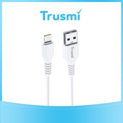 TRUSMI 2.4A USB To iPhone Charging Cable White 1M
