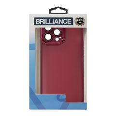 Brilliance LUX For iPhone 14 Pro 3D Electroplating with camera protector Case Red