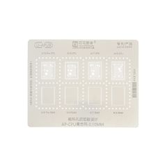 A16-A18 Pro U-APU9 0.10MM CPU RAM BGA Reballing Stencil iPhone 15 Pro Max (Amaoe)