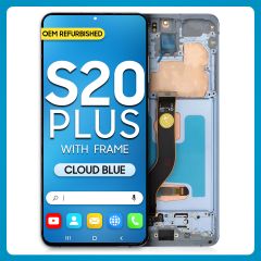Samsung S20 Plus 5G LCD with Touch + Frame Cloud Blue (Refurbished)