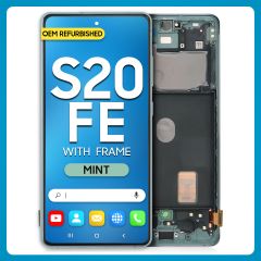 Samsung S20 FE 5G LCD With Touch + Frame Cloud Mint (Refurbished)
