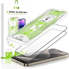 AlignMaster Protector Kit For iPhone 15 Plus Premium Tempered Glass in Retail Packaging