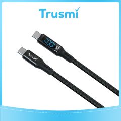 TRUSMI 100W Type C to Type C Digital Fast Charging Braided Cable (1M)