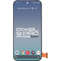 Google Pixel 9 Pro LCD With Touch + Frame Black (Refurbished)