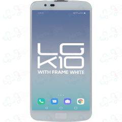 LG K10 (2016) LCD With Touch + Frame K420N White