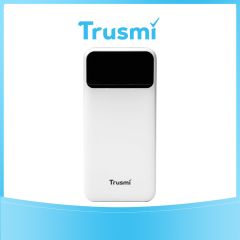 TRUSMI PB03-02 10000mAh 22.5W Power Bank with Digital Display Dual USB & Type-C – White