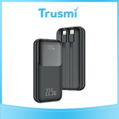 TRUSMI Mini Power Bank Black with Digital Display PB06-011 (22.5W) (10000mAh)