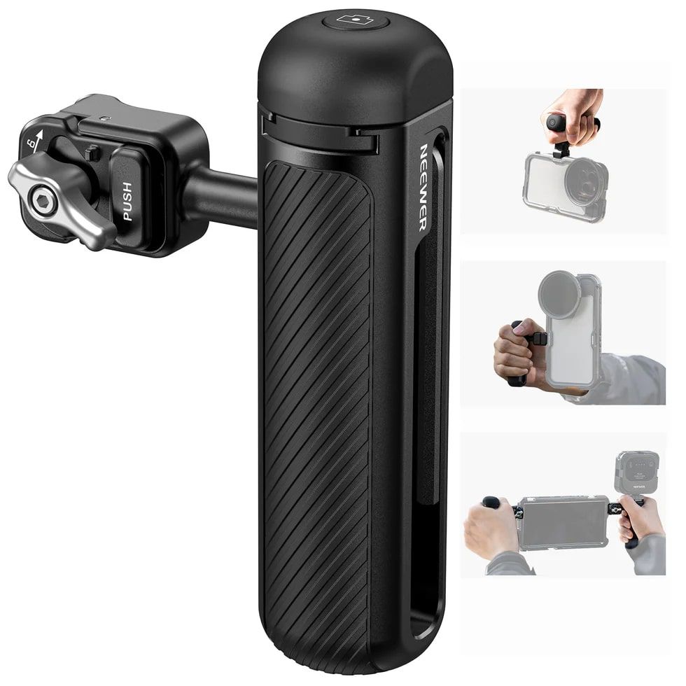 NEEWER Quick Release Bluetooth Shutter Side Handle for Phone Cage