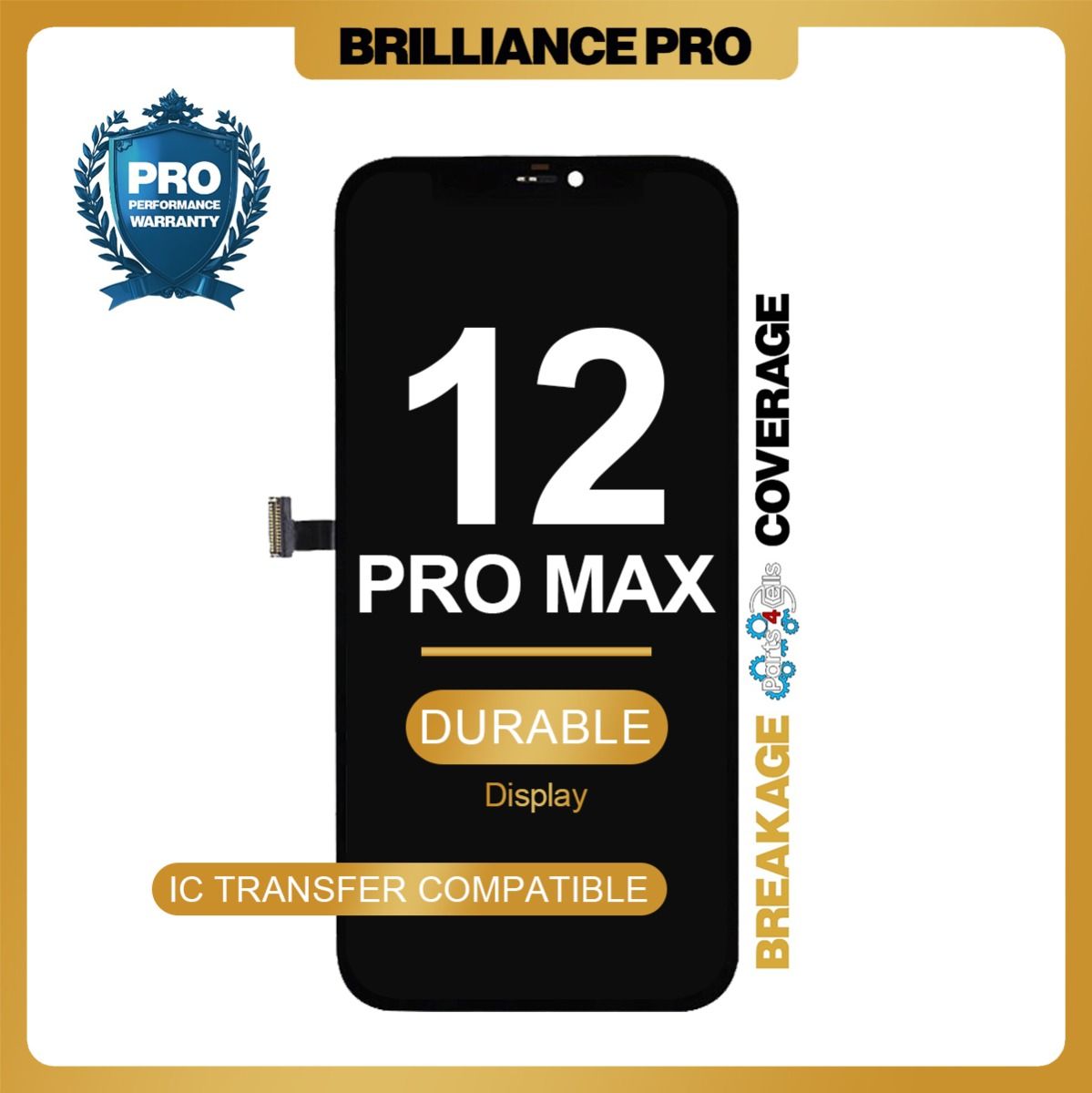 Brilliance Pro iPhone 12 Pro Max LCD with Touch Black Hard OLED