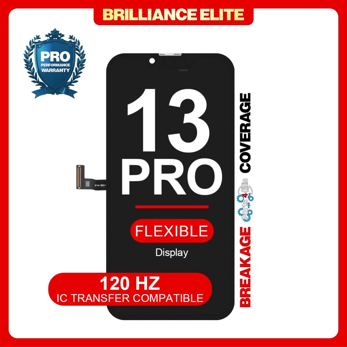 Brilliance Elite iPhone 13 Pro LCD With Touch Black Soft OLED (120 HZ)