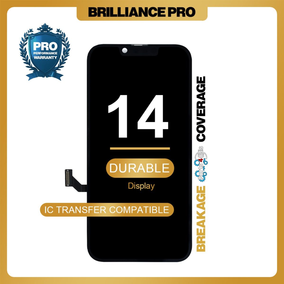Brilliance Pro iPhone 14 LCD with Touch Black Hard OLED