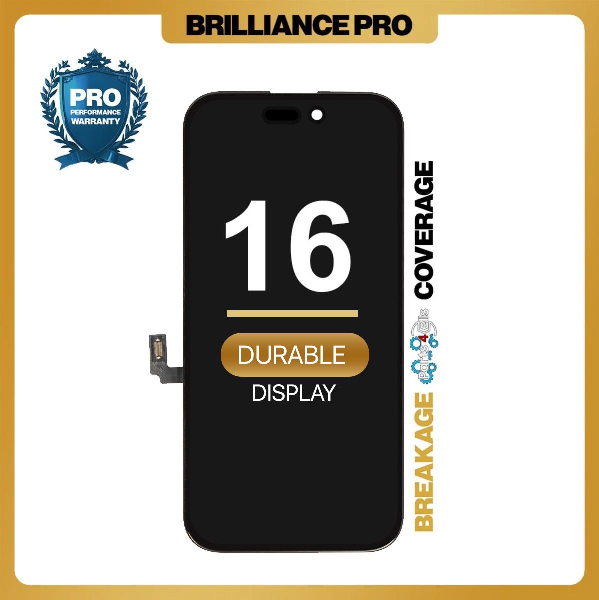 Brilliance Pro iPhone 16 LCD With Touch Black HARD OLED