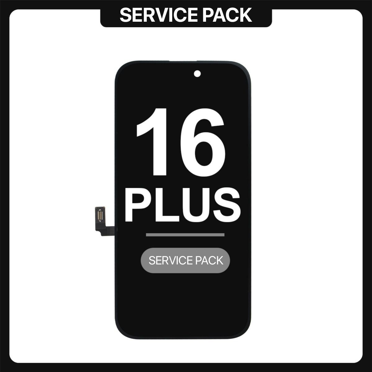 iPhone 16 Plus LCD with Touch Black SERVICE PACK